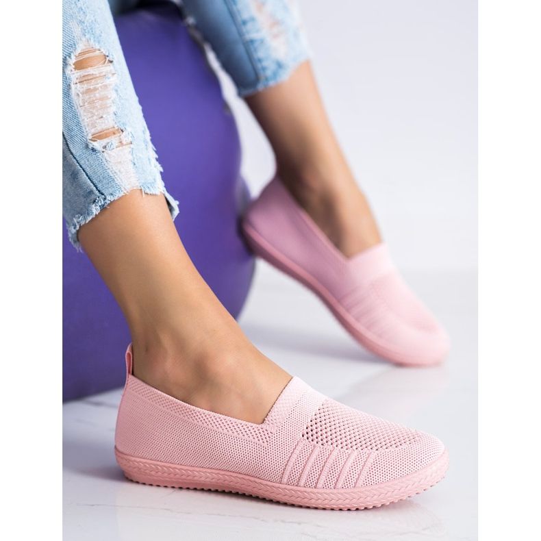 SHELOVET Openwork Slipons rosa 2
