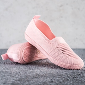 SHELOVET Openwork Slipons rosa 1