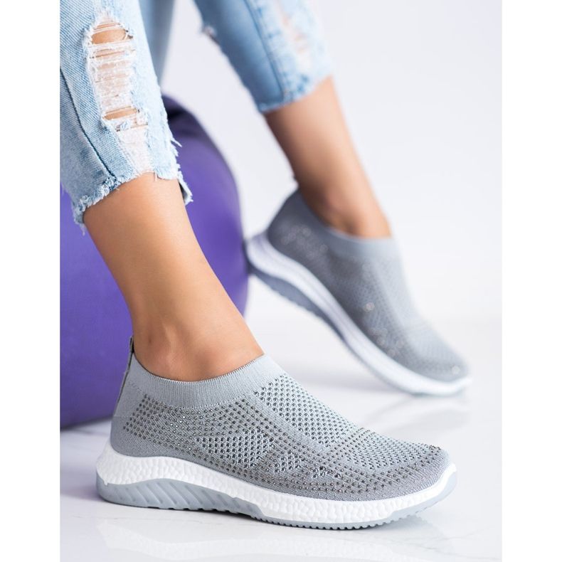 SHELOVET Slip-on sneakers grå 2