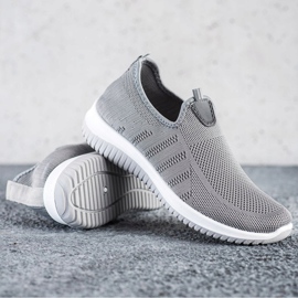 SHELOVET Slip-on sportskor grå 1