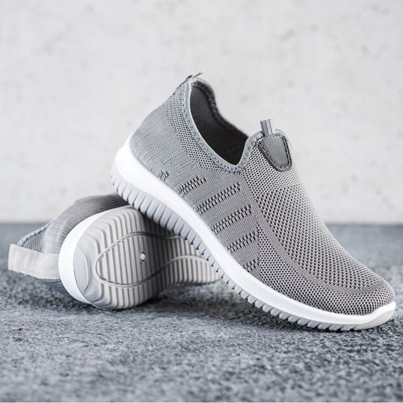 SHELOVET Slip-on sportskor grå 1