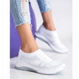 SHELOVET Slip-on sneakers vit 2