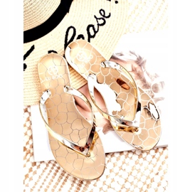 Lu Boo Metallic flip-flops Gold Eltoro Ii gat. gyllene 1
