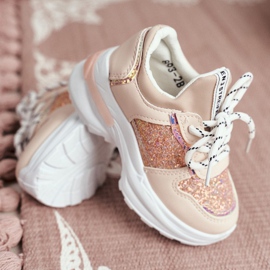 FRROCK Barnsportskor med glitterrosa Matylda 3