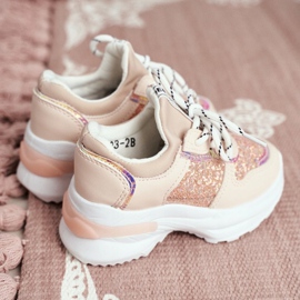 FRROCK Barnsportskor med glitterrosa Matylda 2