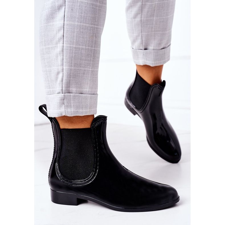 Paraply Shiny Black Jodhpur stövlar svart 2