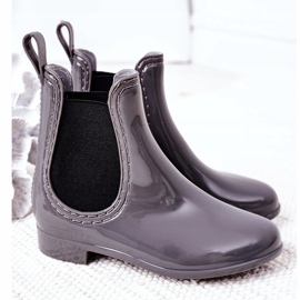 Barn Galoshes Jodhpur stövlar Grå Lily 2
