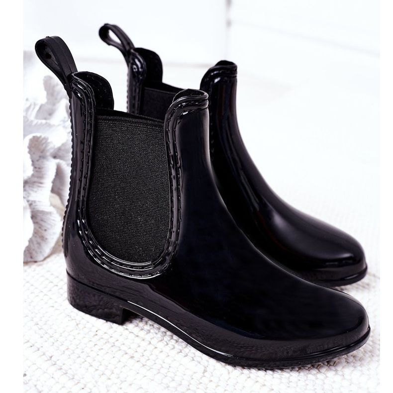 Barn Galoshes Black Jodhpur stövlar Lily svart 2