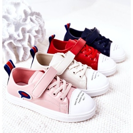 Apawwa Barns marinblå tecknade kardborrebandssneakers 1