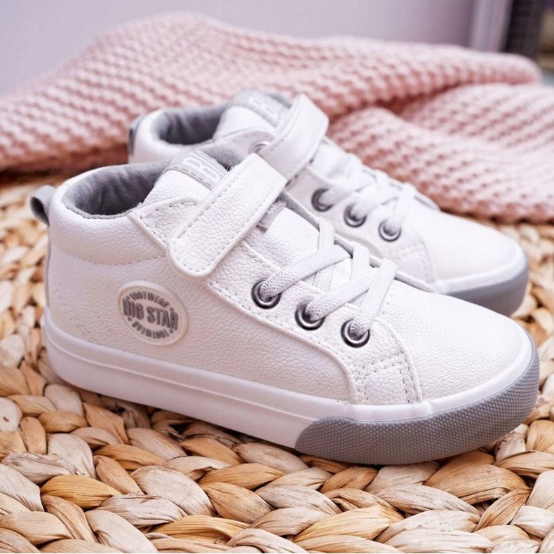 Barnskor Sneakers Big Star White EE374002 vit 2