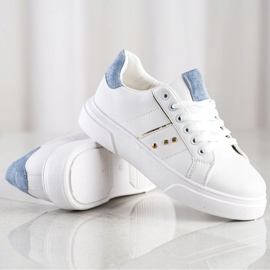 SHELOVET Eco Leather Sneakers vit 1