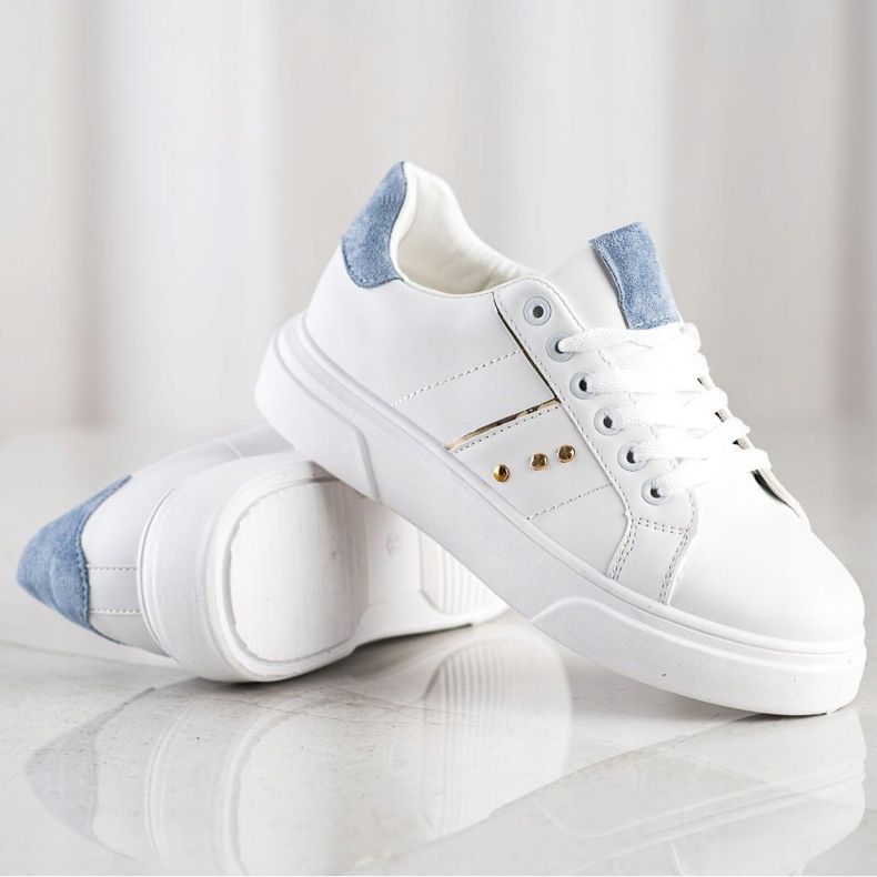 SHELOVET Eco Leather Sneakers vit 1