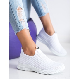 SHELOVET Textil sportskor vit 2