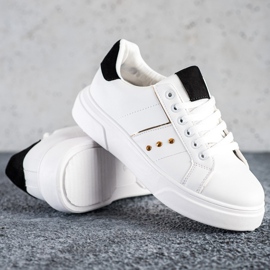 SHELOVET Eco Leather Sneakers vit 2
