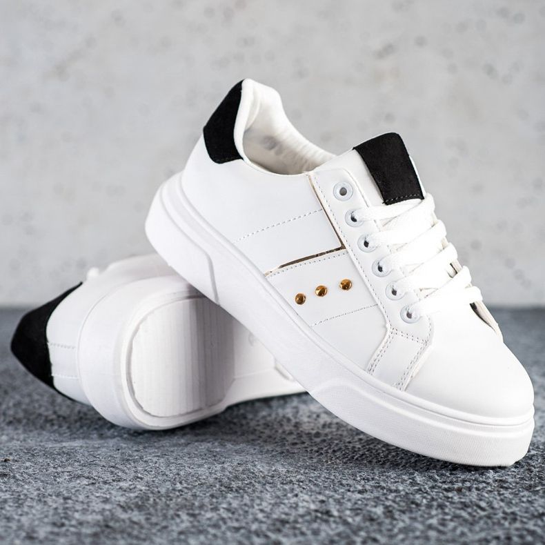 SHELOVET Eco Leather Sneakers vit 2