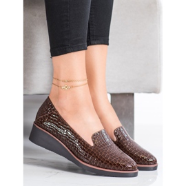 Lordsy Snake Print VINCEZA brun 1