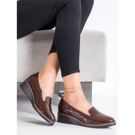 Lordsy Snake Print VINCEZA brun 2