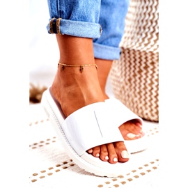 Kvinnors Big Star Tofflor på plattformen Vit FF274812 1