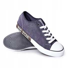 Herr Big Star HH174047 Marinblå sneakers 1