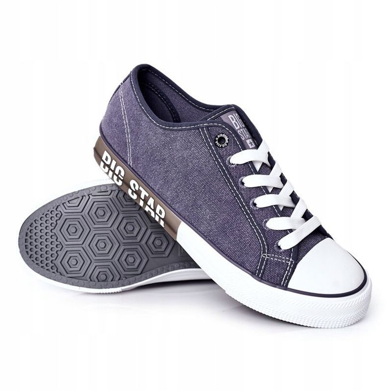 Herr Big Star HH174047 Marinblå sneakers 1