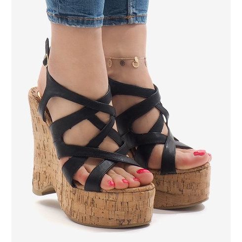 Svarta kilsandaler 10193 1