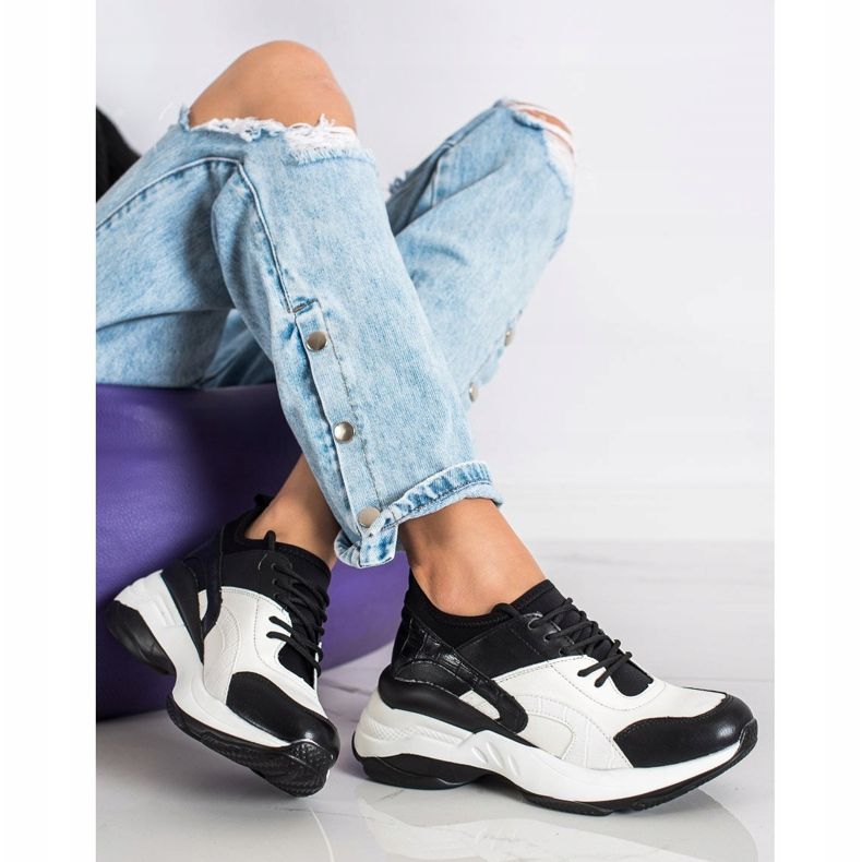 Melisa Tied Classic Sneakers vit svart 1