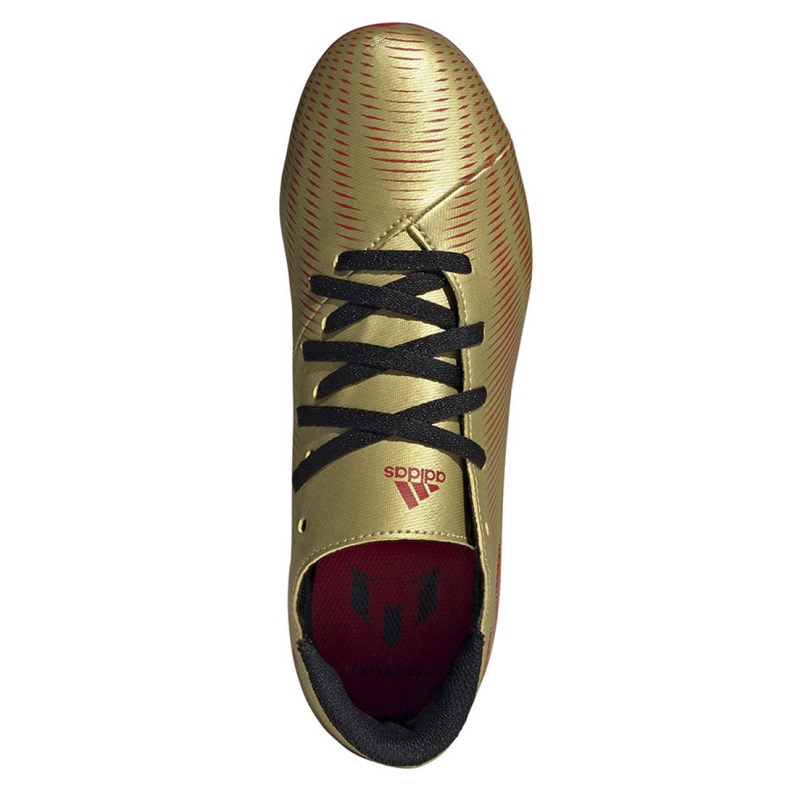 Adidas Nemeziz Messi .4 FxG Jr FY0810 fotbollsskor gyllene gyllene 2