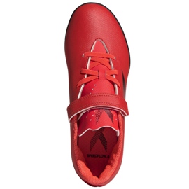 Adidas X Speedflow.4 H&amp;L Tf Jr FY6874 fotbollsskor mångfärgad röd 2