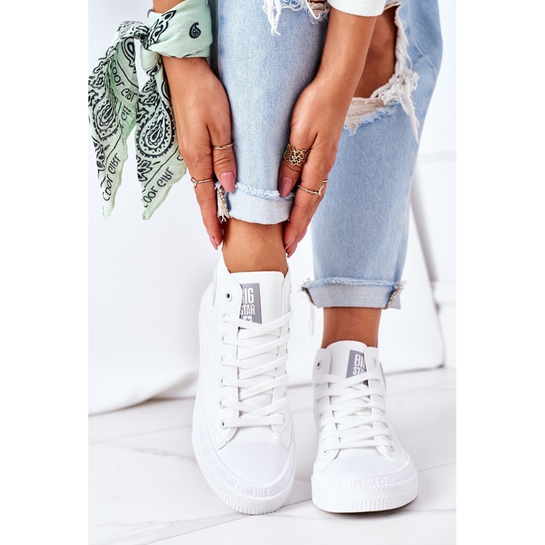 Höga sneakers för kvinnor Big Star GG274016 Vit 1
