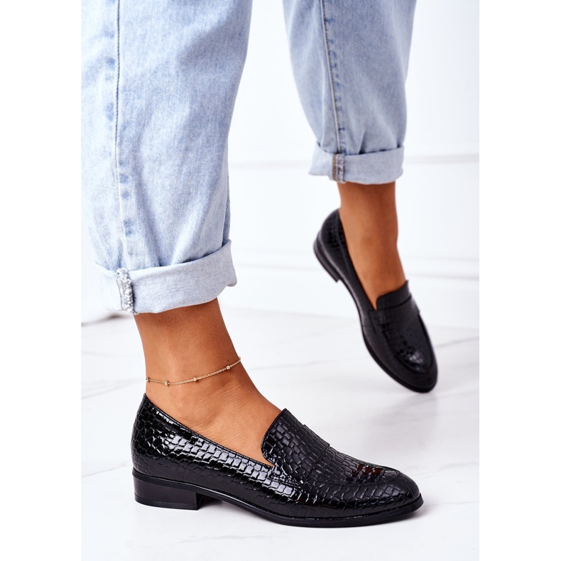 Lackerade Mockasiner Vinceza 21-10674 Svart 2