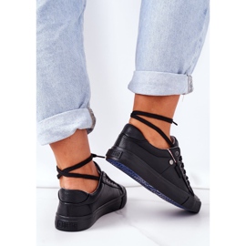 Damskor i läder Big Star GG274061 Svart 1