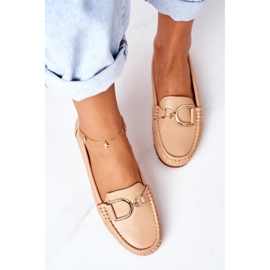 PS1 Dam Läder Loafers Ljusbrun Downtown 1