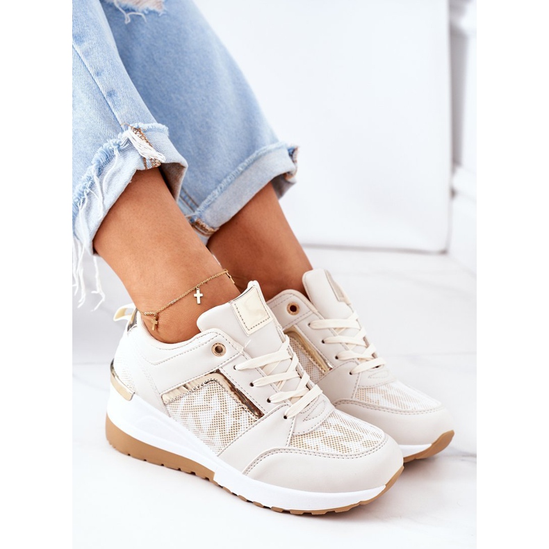 Wedge Sneakers Beige Weekend 1
