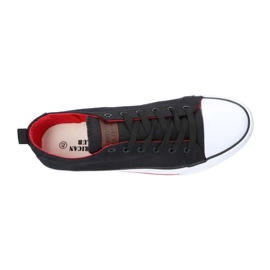 Svart American Club LH26 / 21 Sneakers röd 3