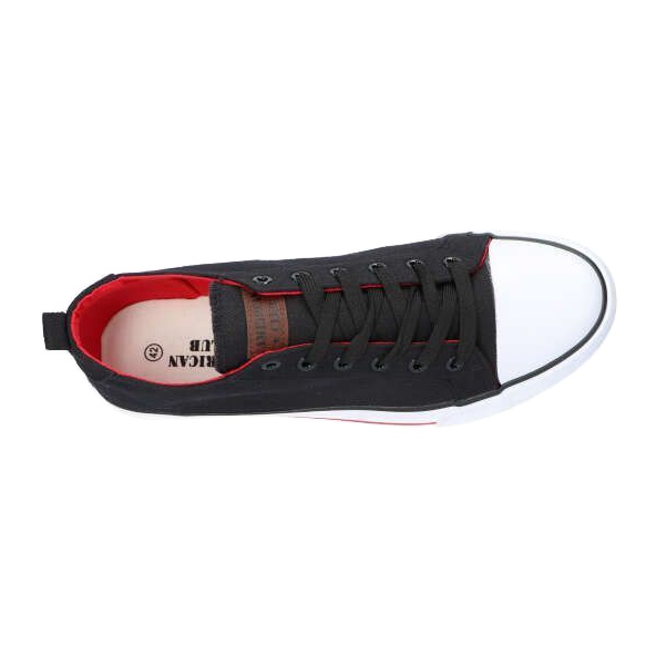 Svart American Club LH26 / 21 Sneakers röd 3