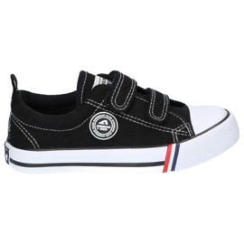 American Club Svarta amerikanska LH33 kardborresneakers 3