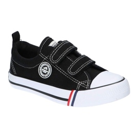 American Club Svarta amerikanska LH33 kardborresneakers 2