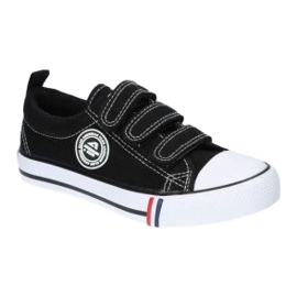 American Club Svarta amerikanska LH33 kardborresneakers 5