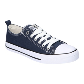 American Club Kvinnors sneakers bundna American LH10 Navy Blue mångfärgad 1