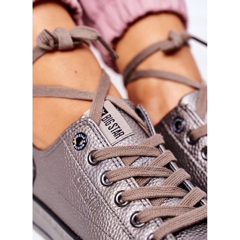 Sneakers för damer Big Star II274003 Grafit mångfärgad 2