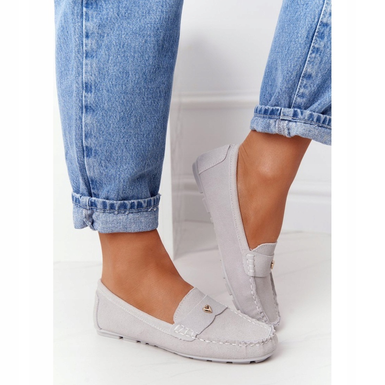 S.Barski Dam mocka loafers S. Barski grå 4