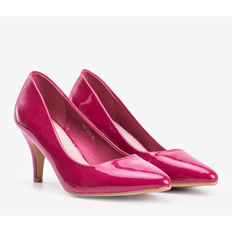 Mörkrosa pumps på en Faith stilettklack 1