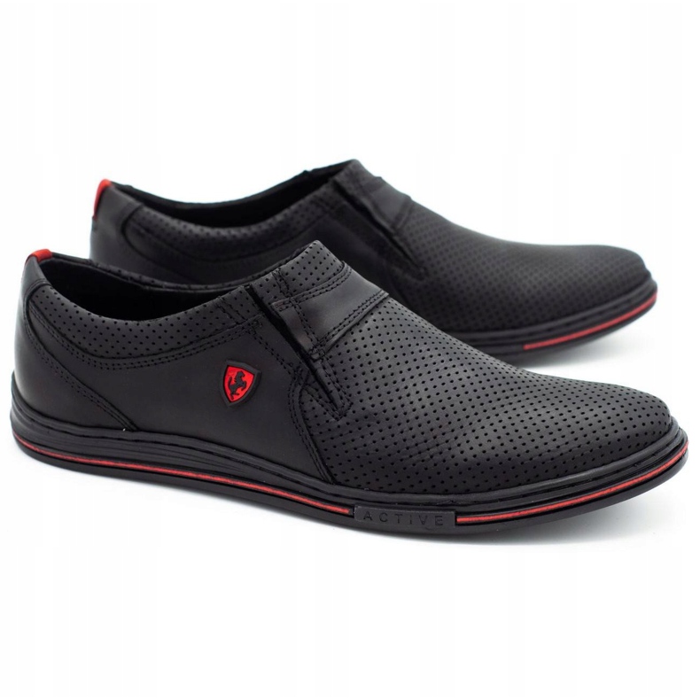 Polbut Herrskor 362 svart perforering 1