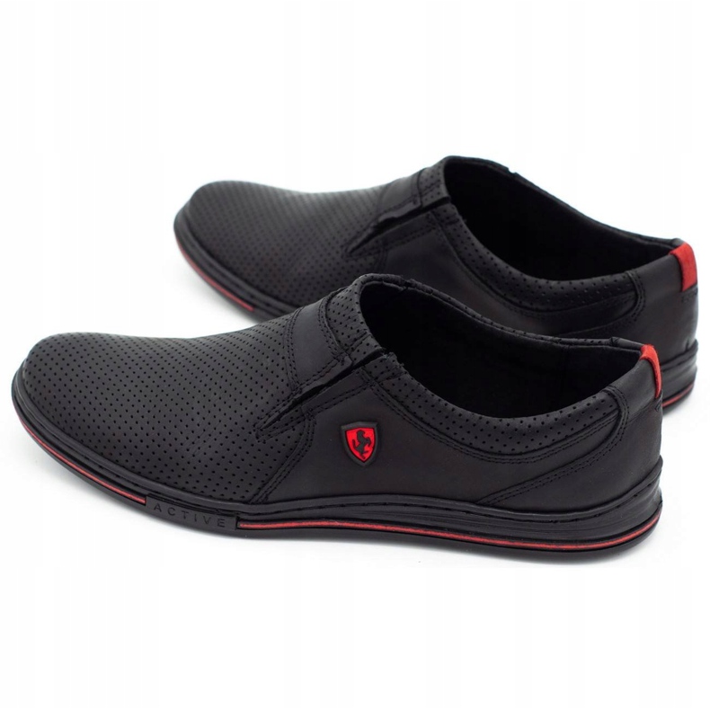 Polbut Herrskor 362 svart perforering 6