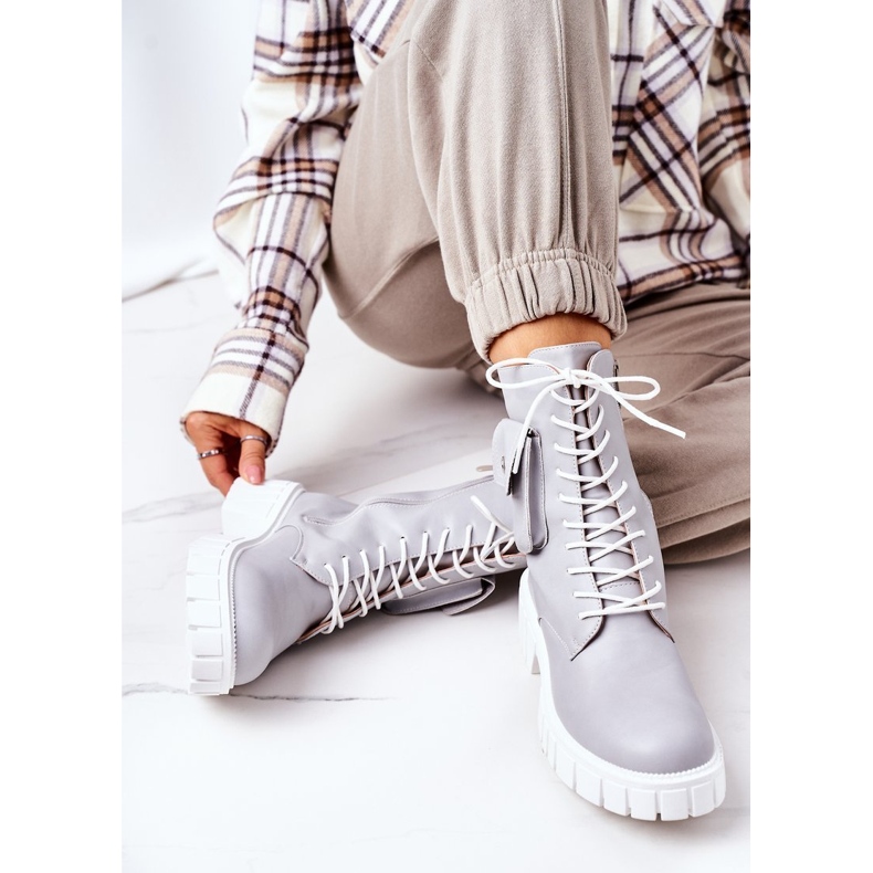 PS1 Varma arbetare med fickan Ljusgrå Awesome 1