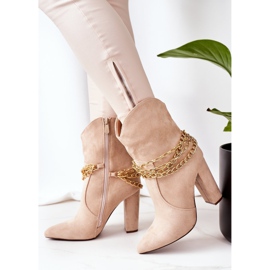 PS1 Varma stövlar på ett inlägg Beige Good Impression 1