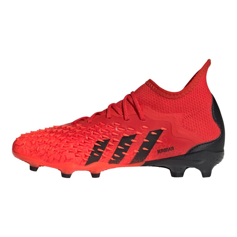 Adidas Predator Freak.1 Fg Jr FY6262 fotbollsskor röd apelsiner och röda 1
