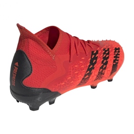 Adidas Predator Freak.1 Fg Jr FY6262 fotbollsskor röd apelsiner och röda 2