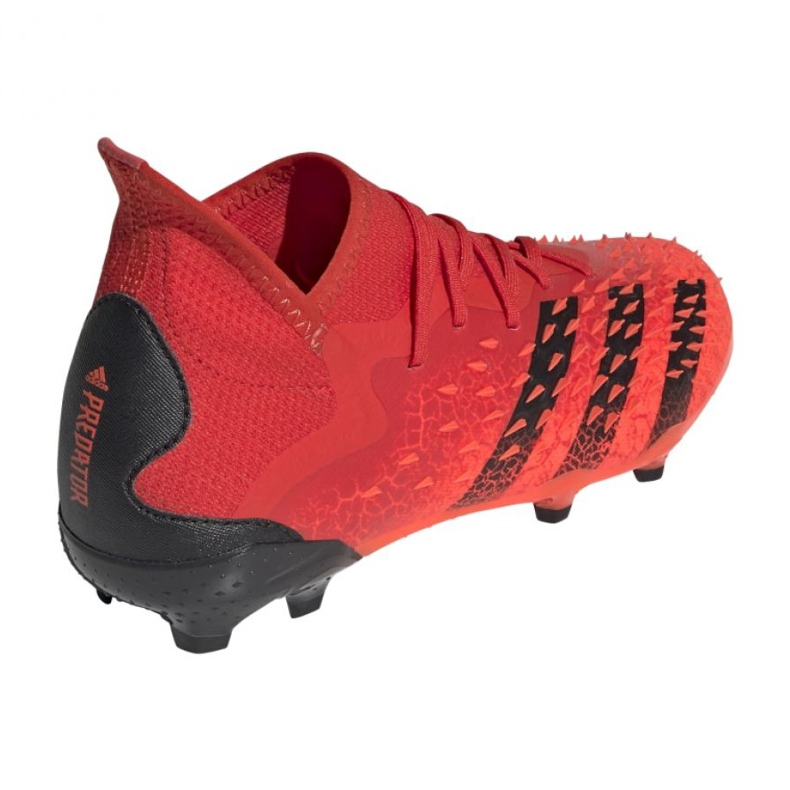 Adidas Predator Freak.1 Fg Jr FY6262 fotbollsskor röd apelsiner och röda 2