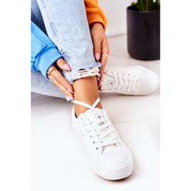 NEWS Damskor i läder Vit Mega 1